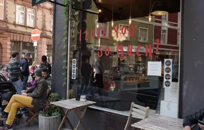 Local Cafe in Frankfurt, Germany