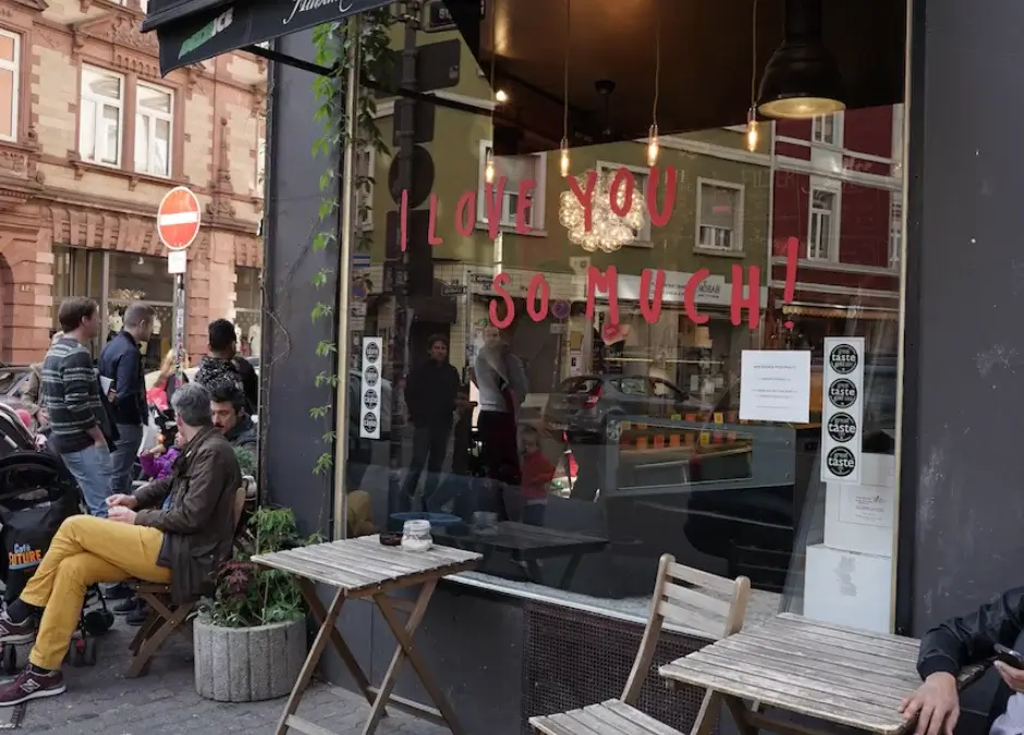Local Cafe in Frankfurt, Germany