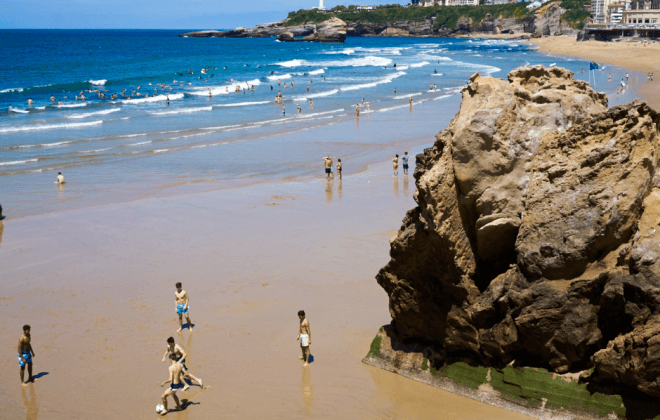 "Grand Plage" of Biarritz, France