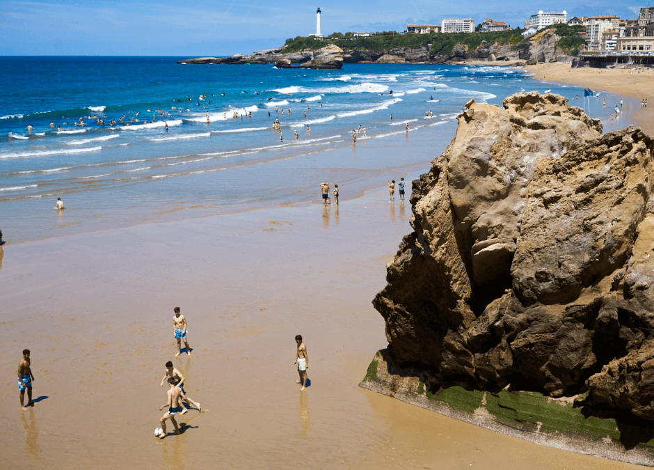 "Grand Plage" of Biarritz, France