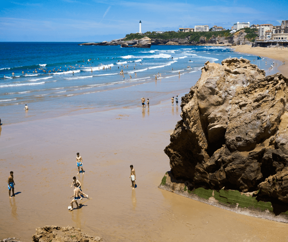 "Grand Plage" of Biarritz, France