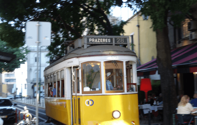 Tram No 28 in Lisbon