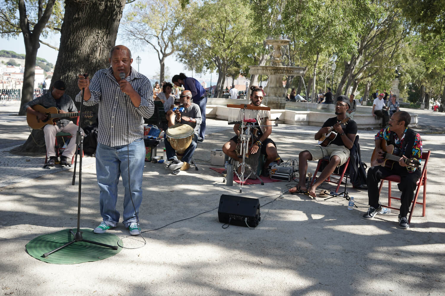Street-musicians “Nova Afrika” from the Capo Verde Islands