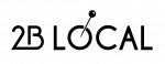 2B LOCAL black logo